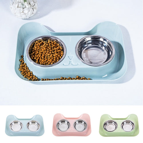 1Pc Durable Double Stainless Steel Dog
